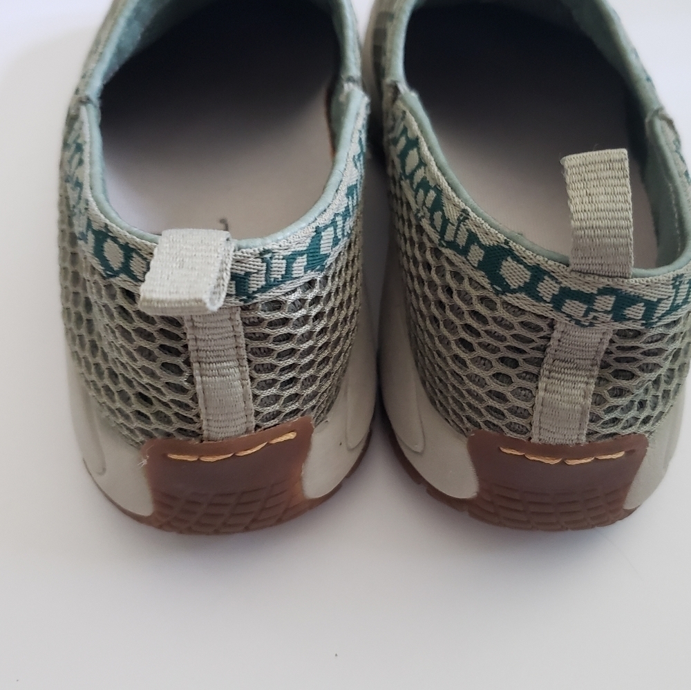 Merrell Encore Breeze Clog Style Sneakers Sz 6 Green White Sage Hiking Walking - Picture 8 of 11